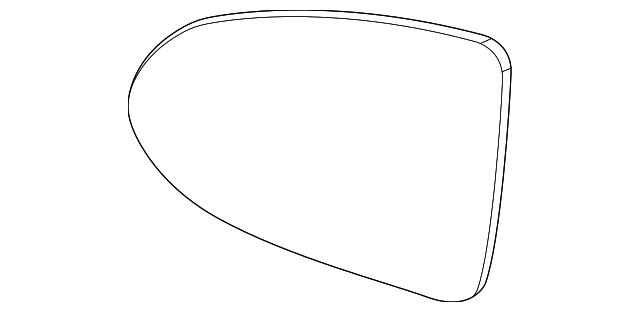 Kia K5 Door Mirror Glass LX Without Blind Spot Detection - KI1325147