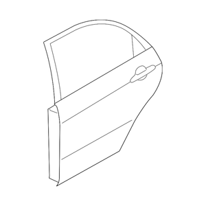 Rear Passenger Side Door Shell image