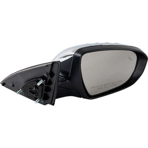 2014-2015 Kia Optima Passenger Side Door Mirror Usa Built W/Signal Lamp Pwr-Folding W/Blind Spot Detection Chrome Assembly - KI1321230-Partify-Painted-Replacement-Body-Parts
