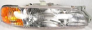 1995-1997 Kia Sephia Passenger Side Headlight Assembly From 10/94 Composite - KI2503101-Partify-Painted-Replacement-Body-Parts