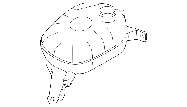 Kia Seltos Radiator Outlet Tank 4 Cyl 1.6L Reservoir Only - KI3014108