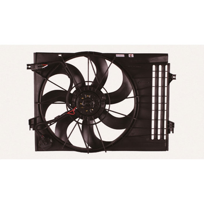 2005-2009 Hyundai Tucson/Kia Sportage Engine Cooling Fan Assembly Includes Motor/Blade/Shroudne 2.7L V6 - KI3115116-Partify-Painted-Replacement-Body-Parts