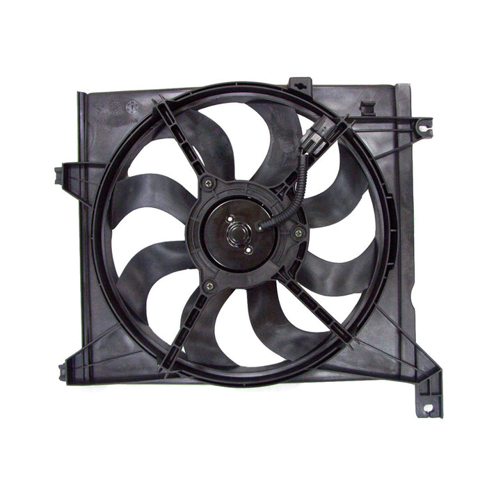 2005-2009 Kia Spectra Engine Cooling Fan Assembly Includes Motor/Blade/Shroud Left Side Late Design - KI3115117-Partify-Painted-Replacement-Body-Parts