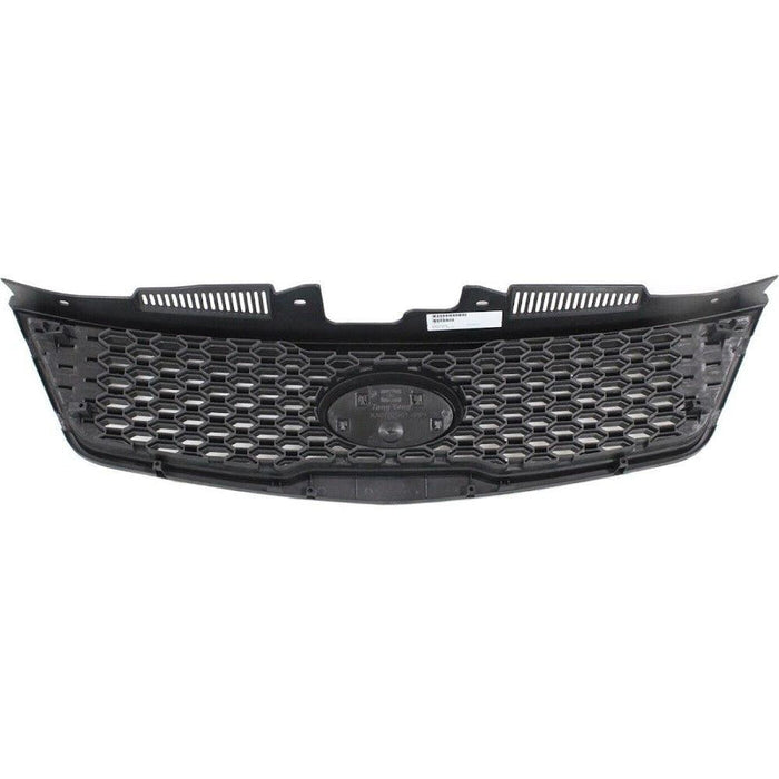 2010-2013 KIA Forte Koup Grille Matte Black Partial Painted Silver Gray - KI1200142-Partify-Painted-Replacement-Body-Parts