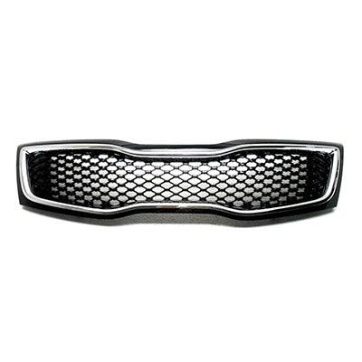 2014-2015 KIA Optima Grille Painted Black With Chrome Moulding USA Built Sx/Sx-T/Limited - KI1200161-Partify-Painted-Replacement-Body-Parts
