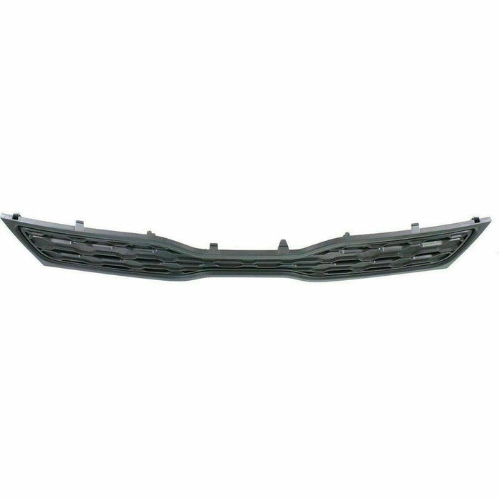 2012-2015 KIA Rio Hatchback Upper Grille Matte Black Without Fog Lamp Type - KI1200153-Partify-Painted-Replacement-Body-Parts