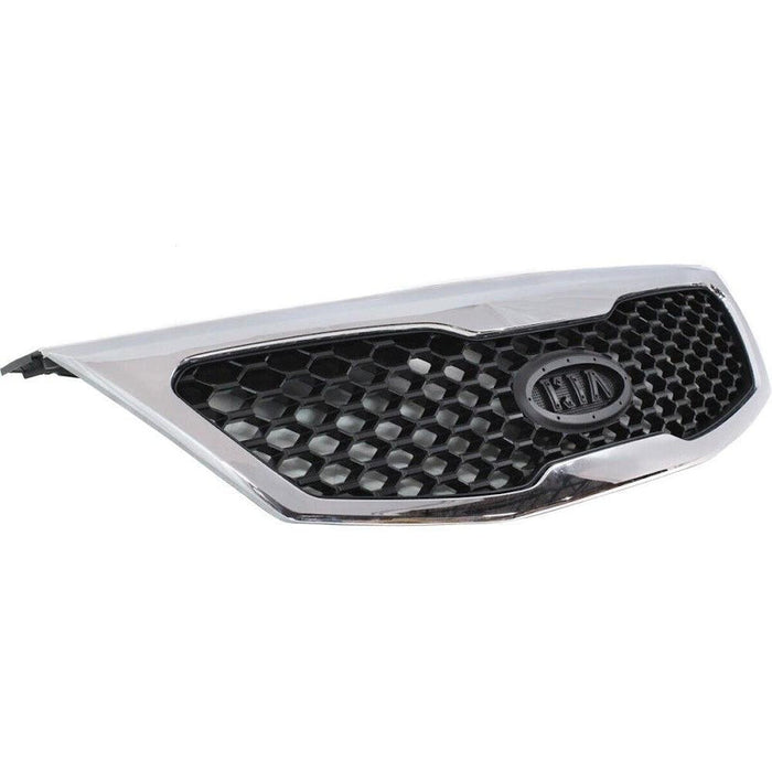 2011-2013 KIA Sorento Grille Chrome Black Ex/Lx - KI1200140-Partify-Painted-Replacement-Body-Parts