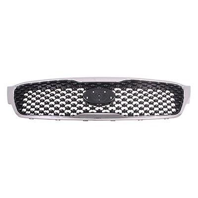 2016-2018 KIA Sorento Grille Matte Dark Gray With Chrome Frame Without Moni Sx/Limited - KI1200182-Partify-Painted-Replacement-Body-Parts