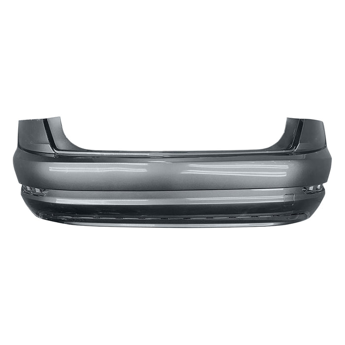 2019-2021 Volkswagen Jetta Non-GLI Rear Bumper Single Exhaust - VW1100222-Partify-Painted-Replacement-Body-Parts