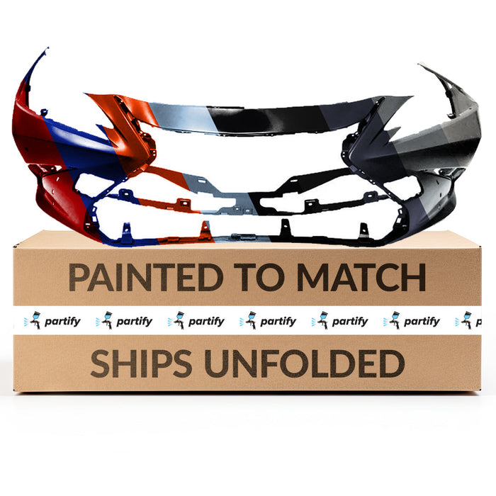 2019-2021 Lexus ES250/ES300H/ES350 F-Sport Japan Front Bumper With Tow Hook Holes & With Sensor Holes - LX1000363-Partify-Painted-Replacement-Body-Parts