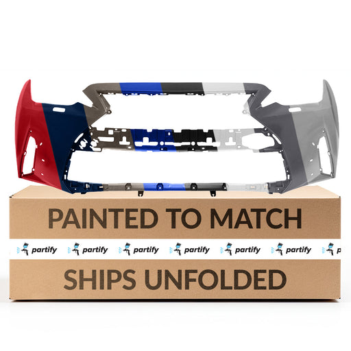 2021-2023 Lexus IS300/IS350 F Sport Front Bumper W/O Park Distance Sensors W/Headlamp Washers - LX1000392-Partify-Painted-Replacement-Body-Parts