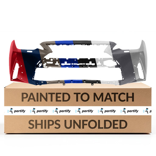 2021-2023 Lexus IS300/IS350 F Sport CAPA Certified Front Bumper W/Park Distance Sensors W/Headlamp Washers - LX1000394C-Partify-Painted-Replacement-Body-Parts