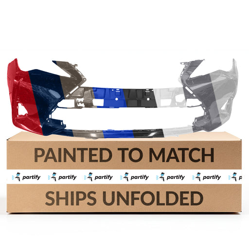 2019-2023 Lexus RC300/RC350 CAPA Certified Front Bumper W/O Park Distance Sensors W/Headlamp Washer - LX1000410C-Partify-Painted-Replacement-Body-Parts
