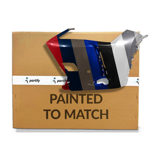 2019-2023 Lexus UX Non F-Sport Driver Side Bumper End With Sensor Holes & Without Headlight Washer Hole - LX1016104-Partify-Painted-Replacement-Body-Parts