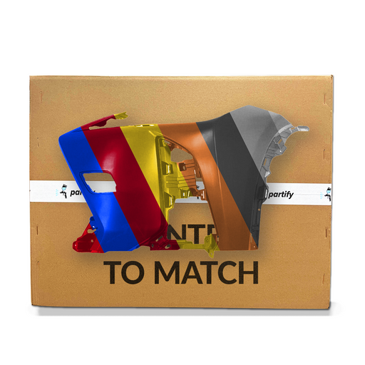 2019-2023 Lexus UX F-Sport Driver Side Front Bumper End Without Sensor Holes & With Headlight Washer Hole - LX1016107-Partify-Painted-Replacement-Body-Parts