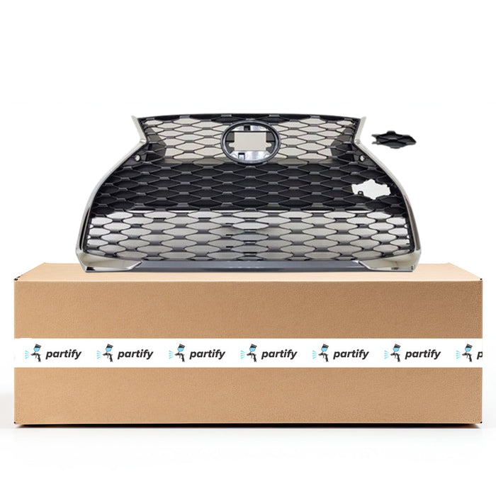 2021-2023 Lexus IS350 Base CAPA Certified Grille W/O Front View Camera W/Park Distance Sensors Assembly - LX1200235C-Partify-Painted-Replacement-Body-Parts