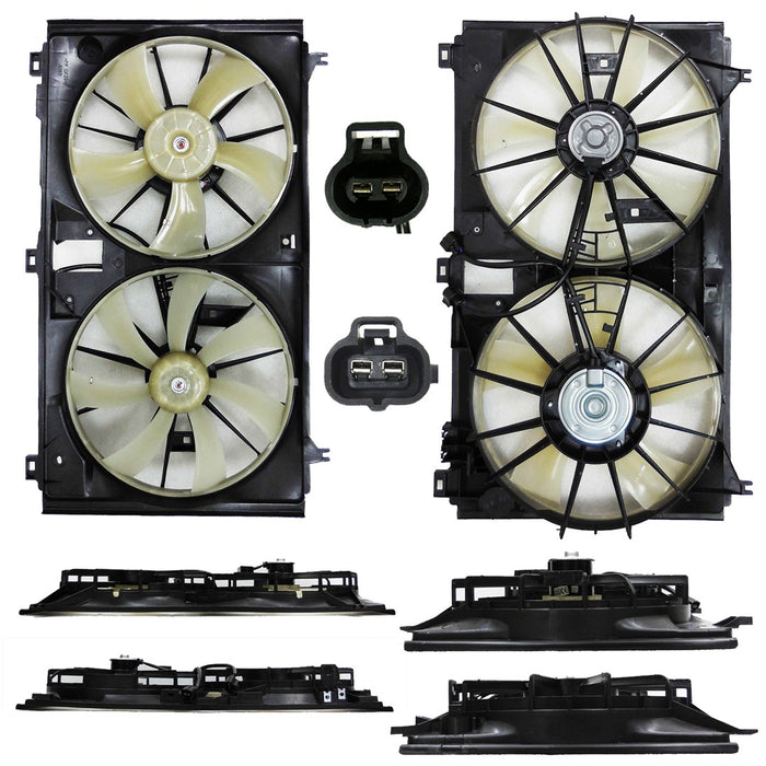 2007-2011 Lexus GS450h Engine Cooling Fan Assembly Motor/Blade/Shroud Assembly - LX3115122-Partify-Painted-Replacement-Body-Parts