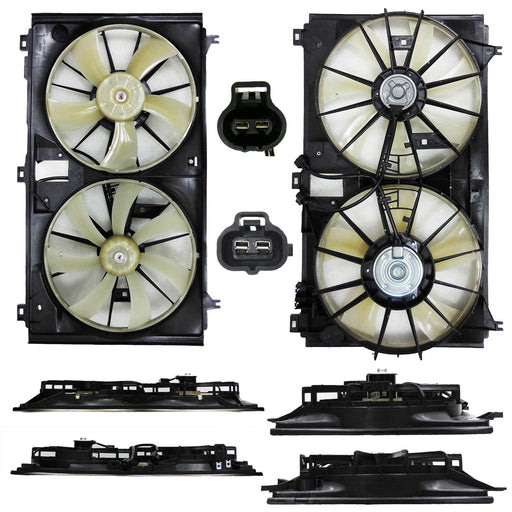 2007-2011 Lexus GS450h Engine Cooling Fan Assembly Motor/Blade/Shroud Assembly - LX3115122-Partify-Painted-Replacement-Body-Parts
