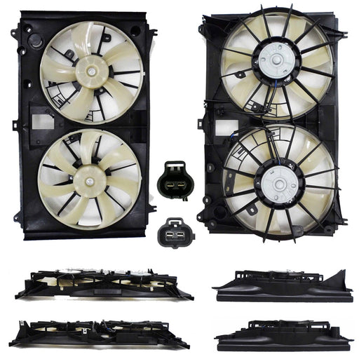 2008-2017 Lexus LS460/LS600h Engine Cooling Fan Assembly Motor/Blade/Shroud Assy AWD - LX3115124-Partify-Painted-Replacement-Body-Parts