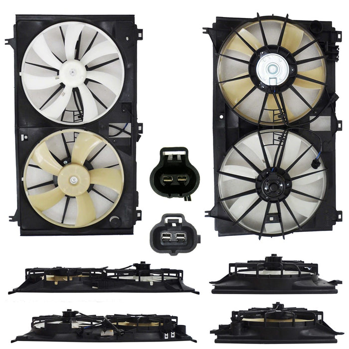 2007-2011 Lexus GS350 Engine Cooling Fan Assembly Motor/Blade/Shroud Assembly 3.5L V6 - LX3115125-Partify-Painted-Replacement-Body-Parts