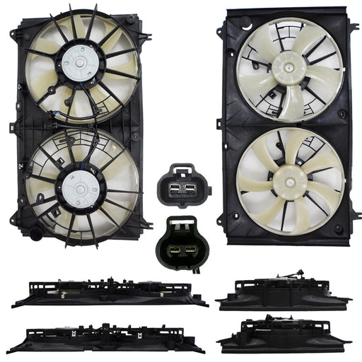 2008-2011 Lexus GS460 Engine Cooling Fan Assembly Motor/Blade/Shroud Assembly 4.6L V8 - LX3115126-Partify-Painted-Replacement-Body-Parts