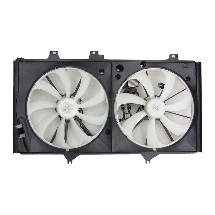 2013-2018 Lexus ES350 Engine Cooling Fan Assembly Japan Built Motor/Blade/Shroud/Module Dual Fan Assy - LX3115139-Partify-Painted-Replacement-Body-Parts