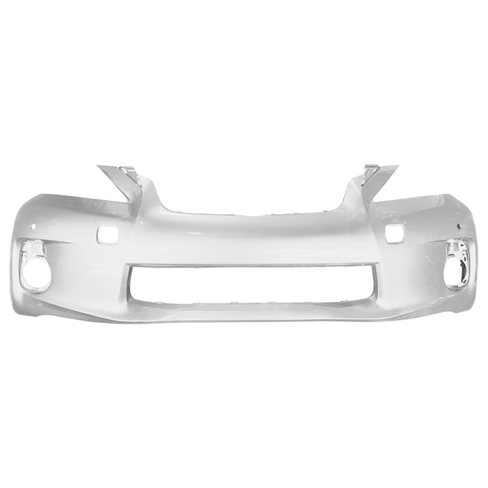 2011-2013 Lexus CT200h Non Sport Front Bumper Without Headlight Washer Holes & With Sensor Holes - LX1000227-Partify-Painted-Replacement-Body-Parts