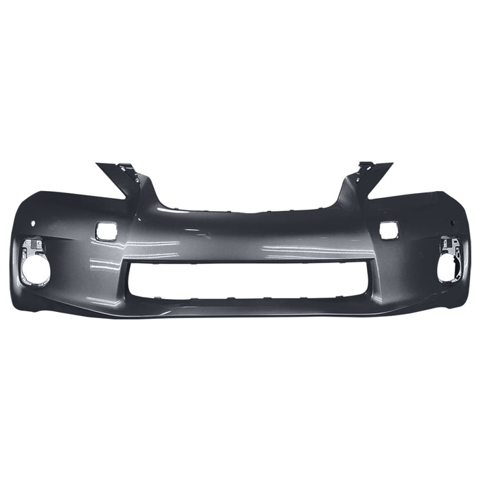 2011-2013 Lexus CT200h Non Sport Front Bumper Without Headlight Washer Holes & With Sensor Holes - LX1000227-Partify-Painted-Replacement-Body-Parts