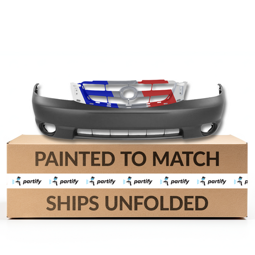 2001-2004 Mazda Tribute ES/LX Front Bumper - MA1000174-Partify-Painted-Replacement-Body-Parts