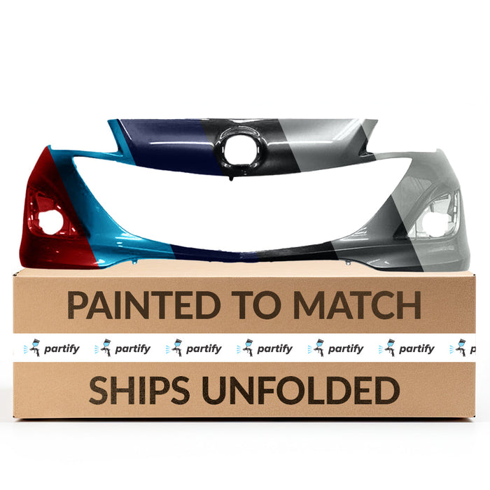 2010-2013 Mazda Mazda 3 Speed 2.3L Sedan/Hatchback Front Bumper - MA1000232-Partify-Painted-Replacement-Body-Parts