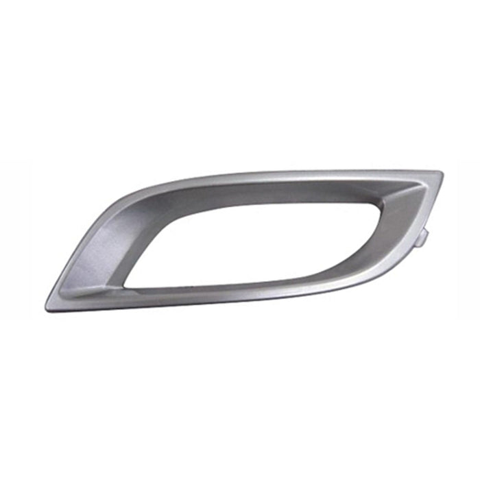 2010-2011 Mazda 3 Front Driver Side Bumper Insert Fog Lamp Bezel 2.5L L4 - MA1038107-Partify-Painted-Replacement-Body-Parts