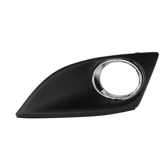 2010-2012 Mazda CX-7 Front Driver Side Bumper Insert Fog Lamp Bezel Cover Insert W/Fog Lamps Chrome/ - MA1038124-Partify-Painted-Replacement-Body-Parts