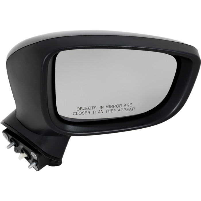 2017-2018 Mazda 3 Passenger Side Door Mirror Mexico Built Non-Heated W/S/Lamp W/O Bsd W/Cover Assembly - MA1321229-Partify-Painted-Replacement-Body-Parts