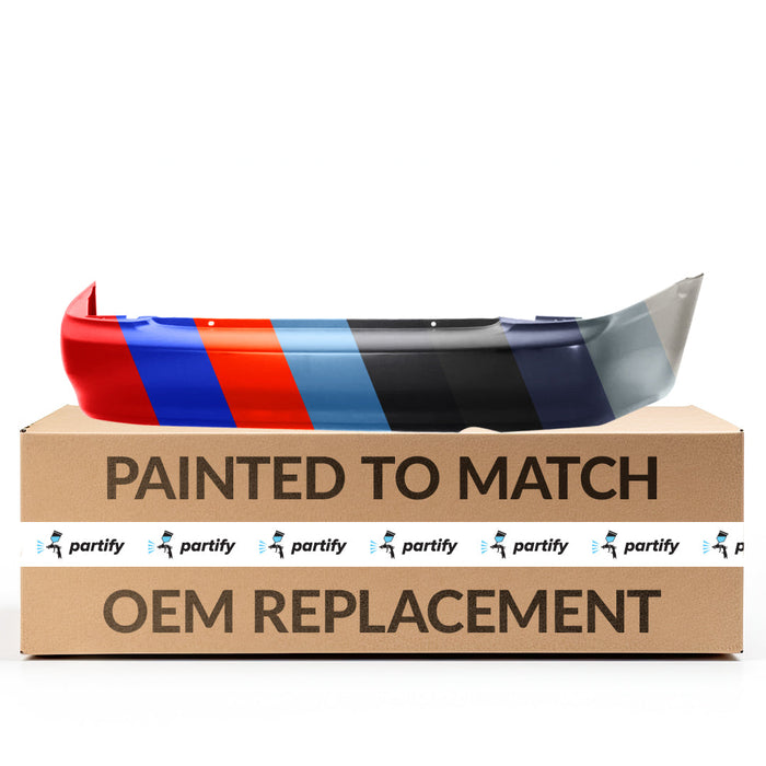 1999-2002 Mazda Protege CAPA Certified Rear Bumper 4 Door Sedan - MA1100164C-Partify-Painted-Replacement-Body-Parts