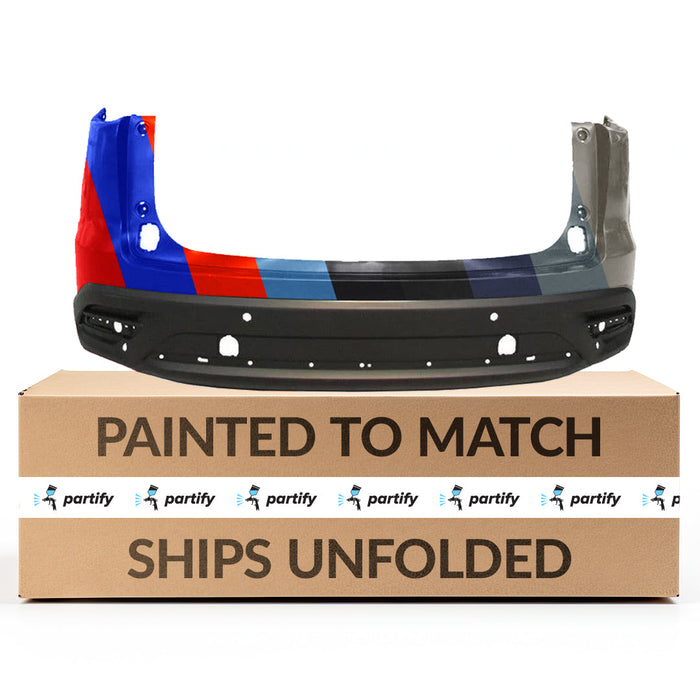 2016-2022 Mazda CX9 Rear Bumper With Sensor Holes & Molding Holes - MA1100223-Partify-Painted-Replacement-Body-Parts