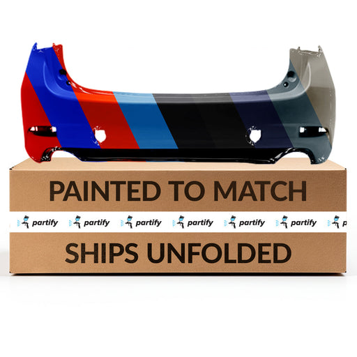 2017-2018 Mazda Mazda 3 Hatchback Rear Bumper - MA1100225-Partify-Painted-Replacement-Body-Parts