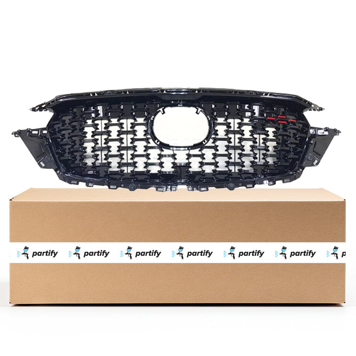 2022-2024 Mazda CX-5 CAPA Certified Grille W/Red Accent Assembly - MA1200225C-Partify-Painted-Replacement-Body-Parts