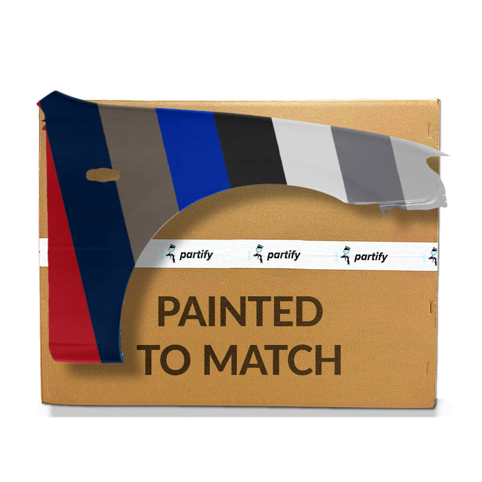 1999-2000 Mazda Protege Front CAPA Certified Passenger Side Fender W/Side Lamp Hole - MA1241142C-Partify-Painted-Replacement-Body-Parts