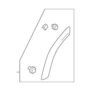 Front Driver Side Wheel Arch Molding image
