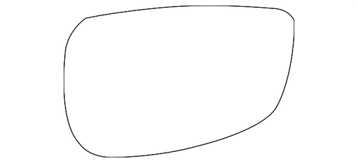 Mazda CX-30 Door Mirror Glass Without Blind Spot Detection Non-Heated - MA1324126