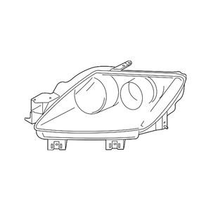 Passenger Side Headlight Lens Housing image
