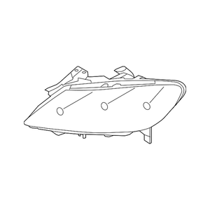 Passenger Side Headlight Lens Housing image