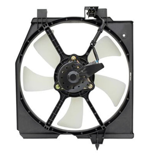 1995-1998 Mazda Protege A/C Condenser Fan Assembly Includes Motor/Blade/Shroud Usa W/Air Cond Right Side 1.5L L4 - MA3113105-Partify-Painted-Replacement-Body-Parts