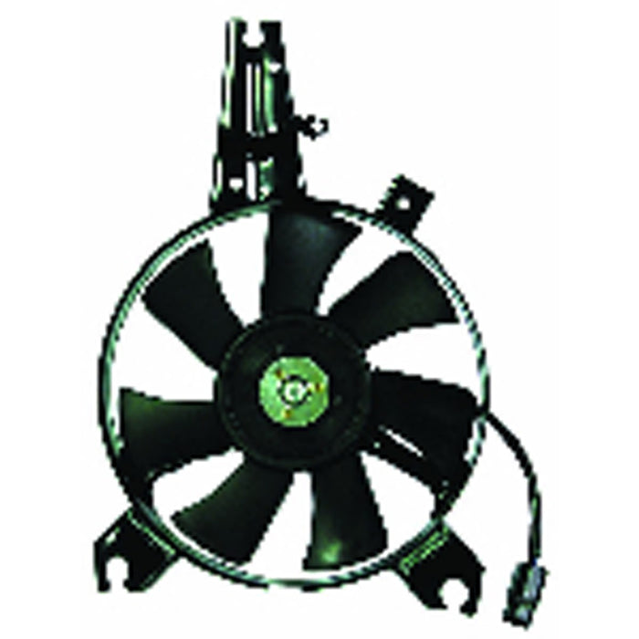 1996-1997 Mazda MPV A/C Condenser Fan Assembly Includes Motor/Blade/Shroud Denso Design To 11/1/96 - MA3113108-Partify-Painted-Replacement-Body-Parts