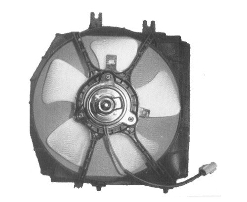 1999-2002 Mazda Protege Engine Cooling Fan Assembly Left Side - MA3115113-Partify-Painted-Replacement-Body-Parts