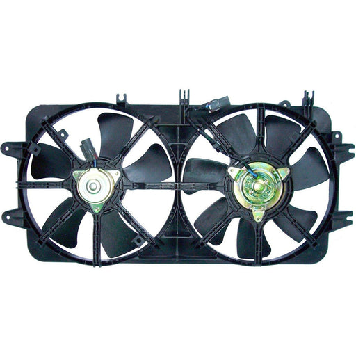 2000-2002 Mazda 626 Engine Cooling Fan Assembly W/Air Cond Dual Fan Assembly 2.5L V6 - MA3115119-Partify-Painted-Replacement-Body-Parts