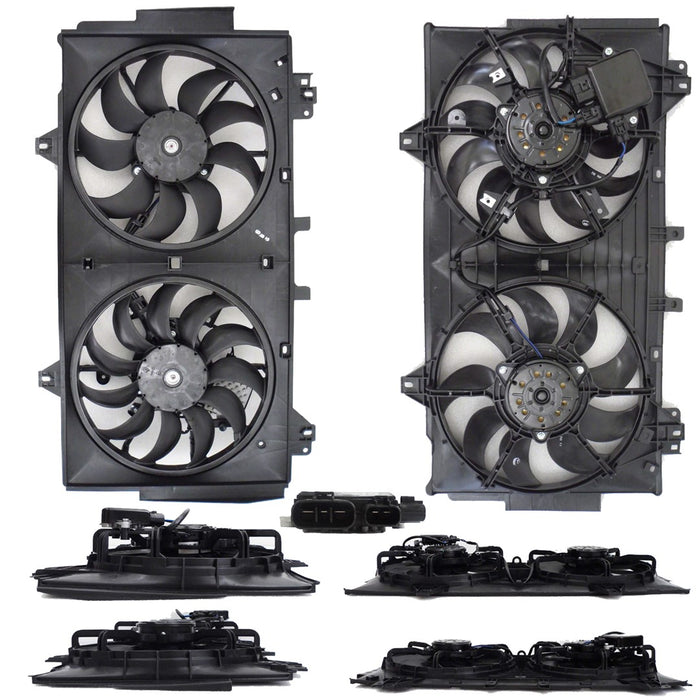 2011-2013 Mazda 6 Engine Cooling Fan Assembly 3.7L V6 - MA3115153-Partify-Painted-Replacement-Body-Parts
