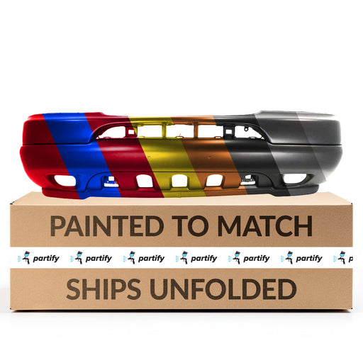 1998-2005 Mercedes ML320 Front Bumper Without Headlight Washer Holes - MB1000124-Partify-Painted-Replacement-Body-Parts