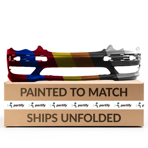 2001-2007 Mercedes C230 Front Bumper Without Headlight Washer Holes - MB1000154-Partify-Painted-Replacement-Body-Parts