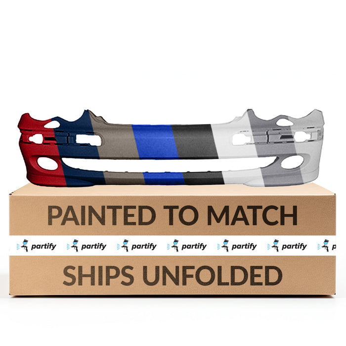 2001-2005 Mercedes C230 Front Bumper With Headlight Washer Holes - MB1000179-Partify-Painted-Replacement-Body-Parts